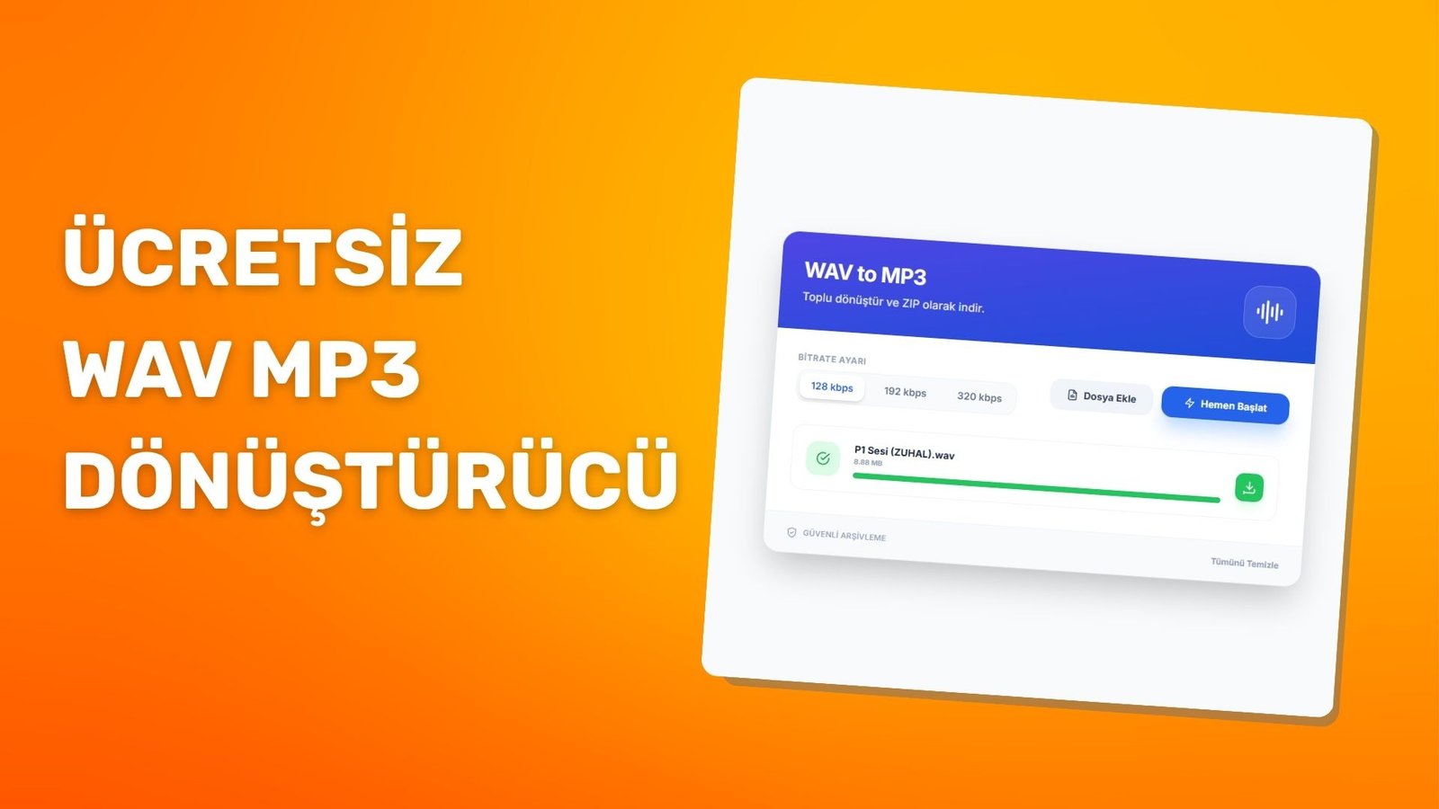 WAV MP3 Dönüştürücü