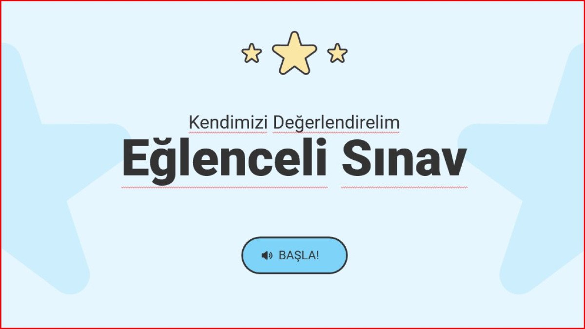 Eğlenceli sınav(ilkokul)