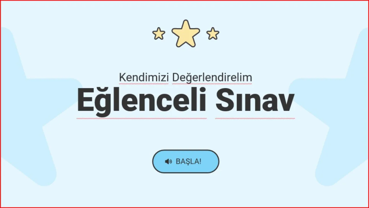 Eğlenceli Sınav(ilkokul)
