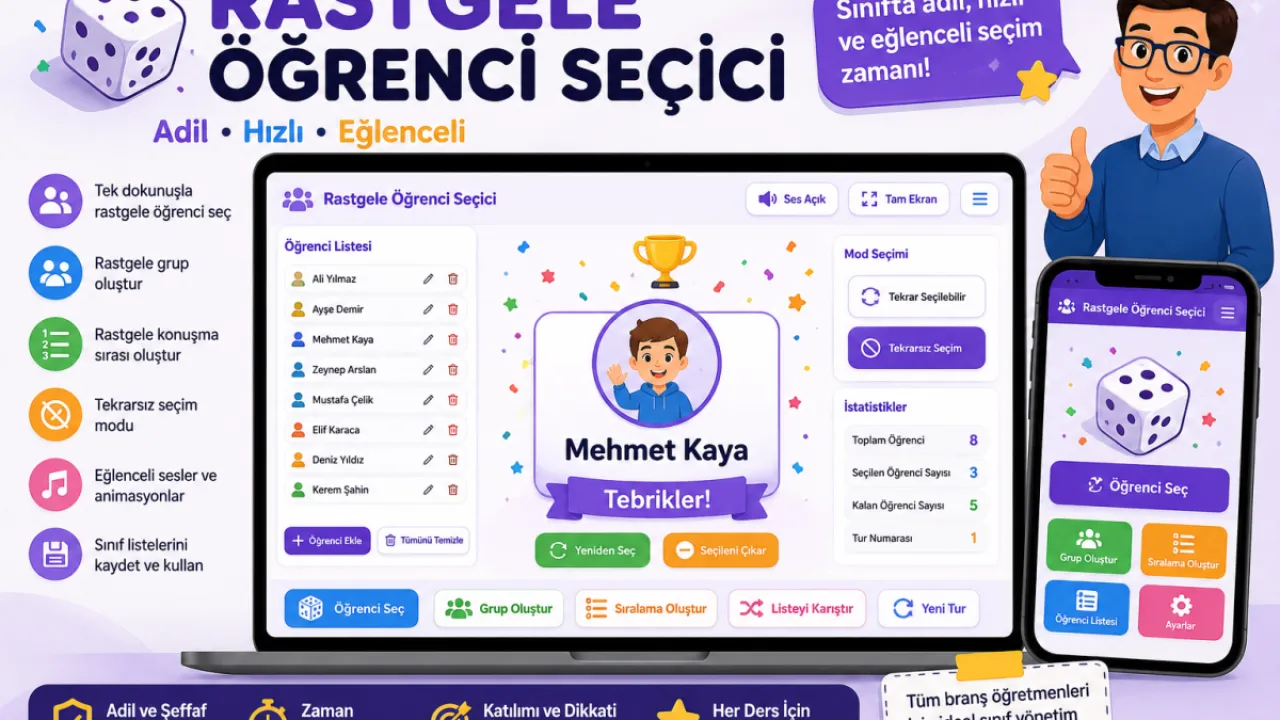 Rastgele Öğrenci Seçici