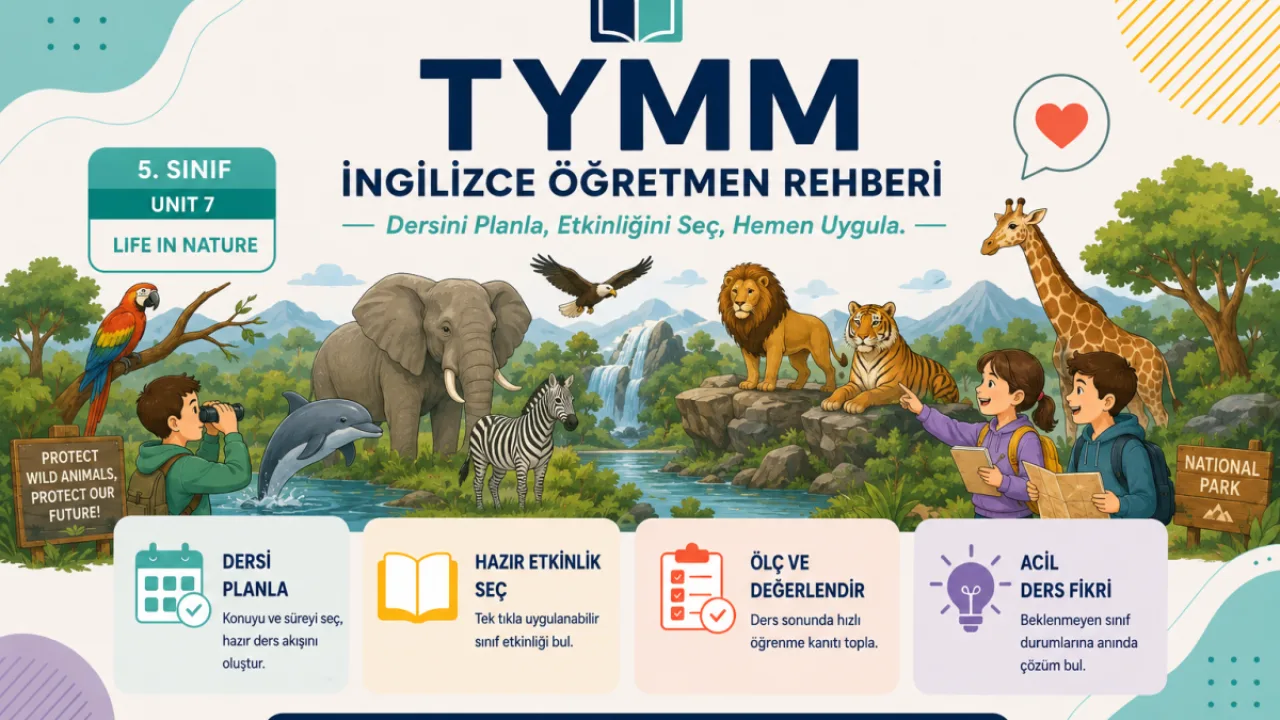 Tymm İngilizce Öğretmen Rehberi 5. Sınıf – Unit 7: Life İn Nature