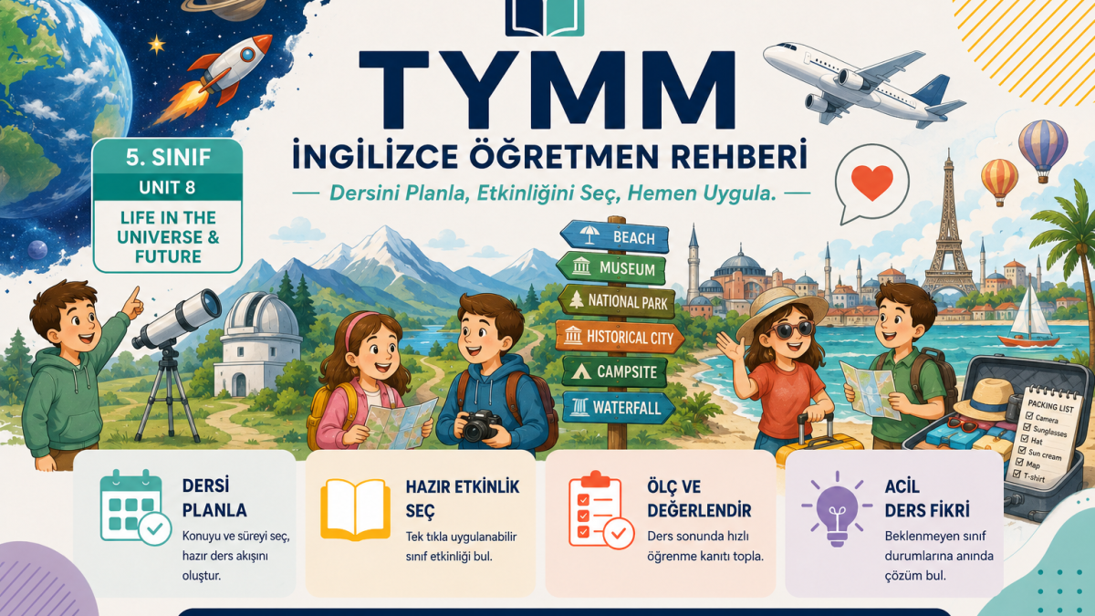 TYMM İngilizce Öğretmen Rehberi 5. Sınıf – Unit 8: Life in the Universe & Future