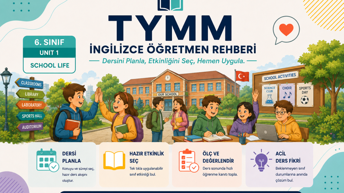 TYMM İngilizce Öğretmen Rehberi 6. Sınıf – Unit 1: School Life