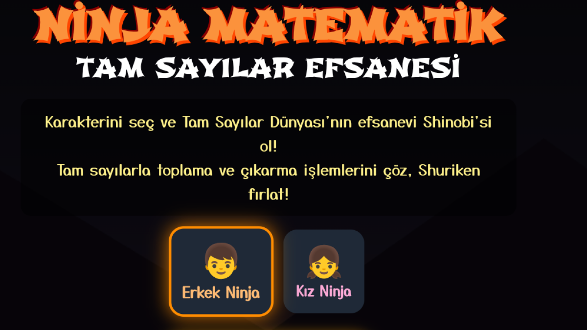 7 sınıf-Ninja Tam Sayılar