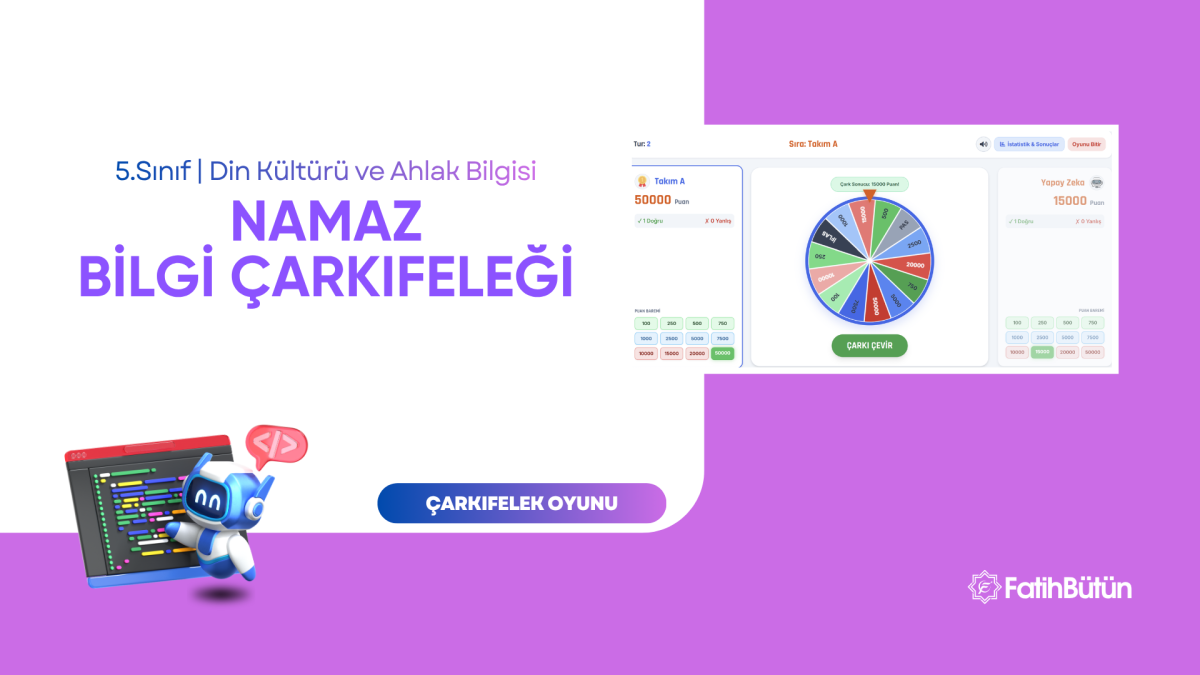 Namaz Bilgi Çarkıfeleği