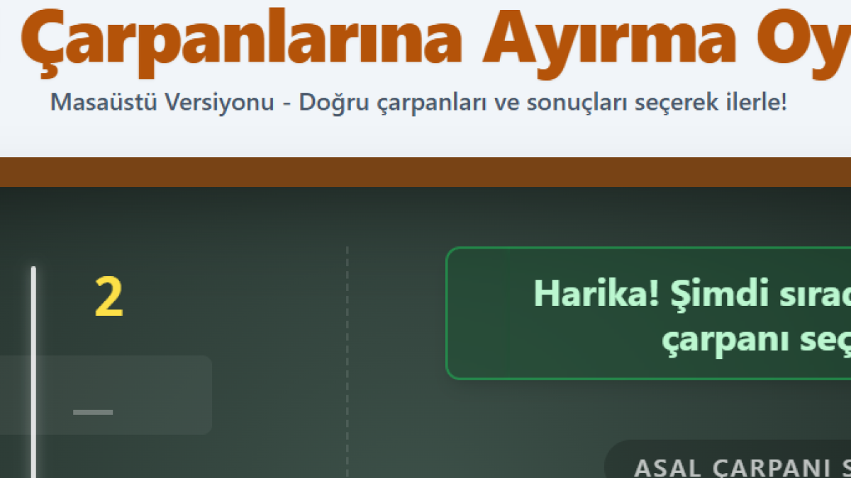 Asal Çarpan Algoritması