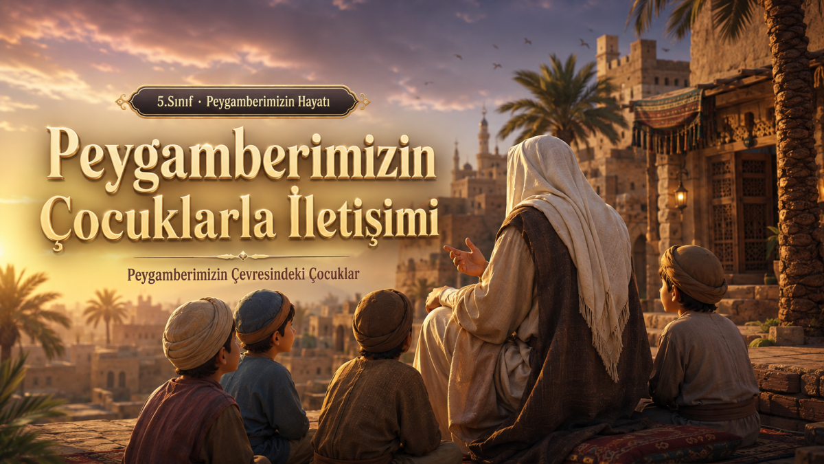 Peygamberimizin Çocuklarla İletişimi (interaktif Ders Sunusu)