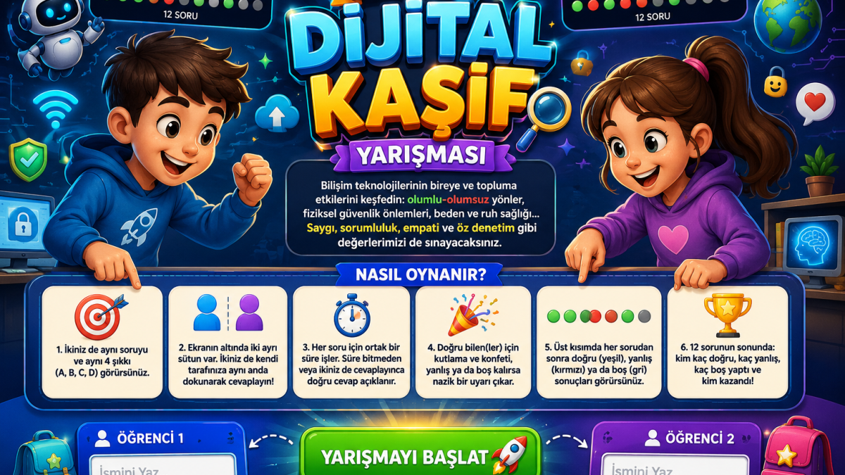 İkili Dijital Kaşif Yarışması!