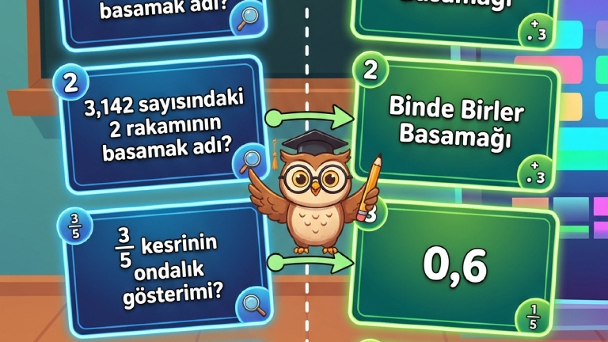 Ondalık Kesirlerde Eşleştirme Oyunu
