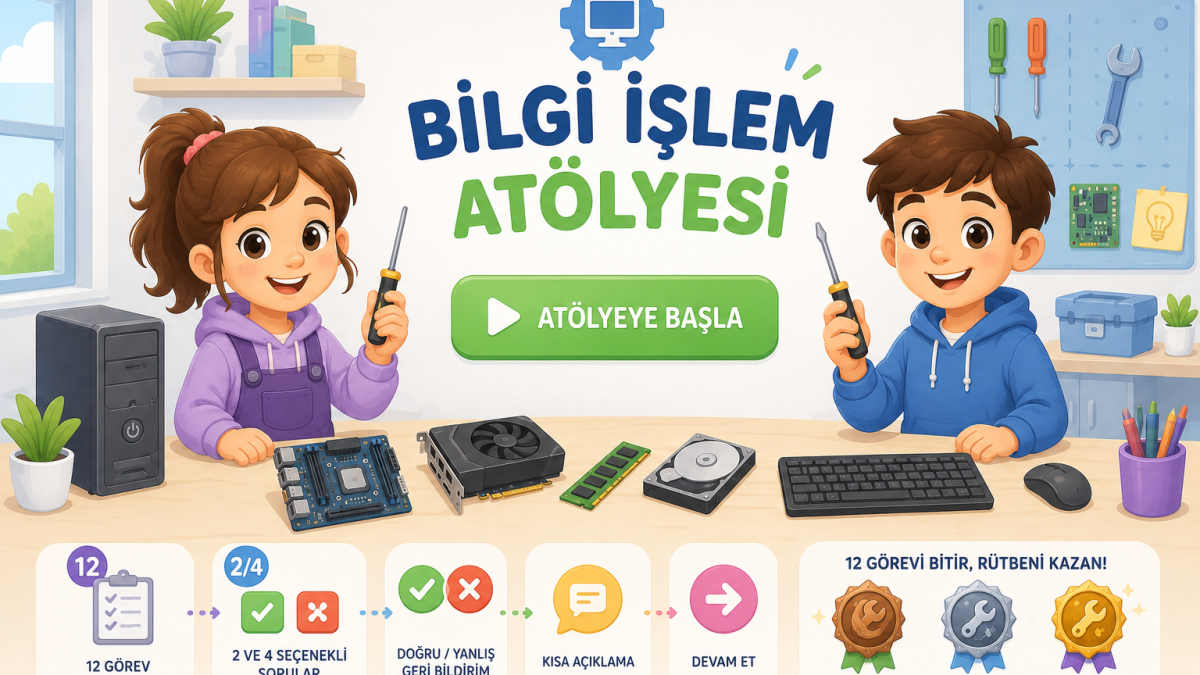 Bty 5.sınıf 5.kazanım Bilgi İşlem Atölyesi