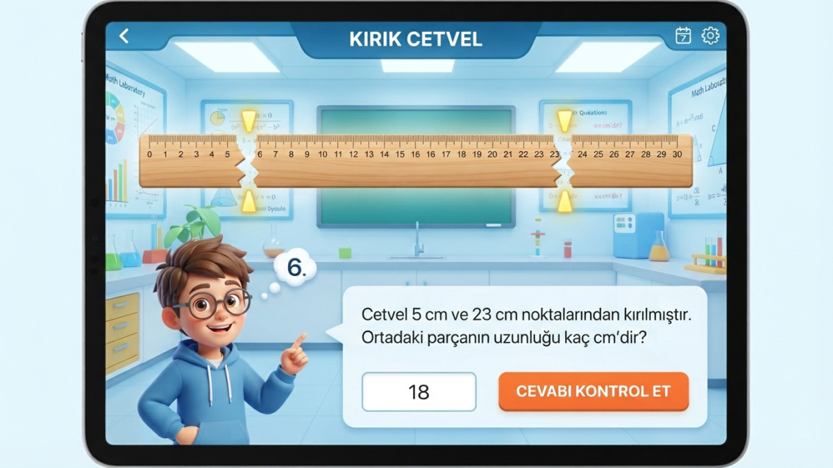 Kırık Cetvel - Uzunluk Ölçme Ve Ondalık Gösterim Laboratuvarı