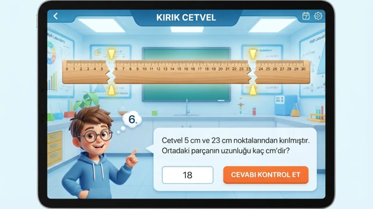 Kırık Cetvel - Uzunluk Ölçme Ve Ondalık Gösterim Laboratuvarı