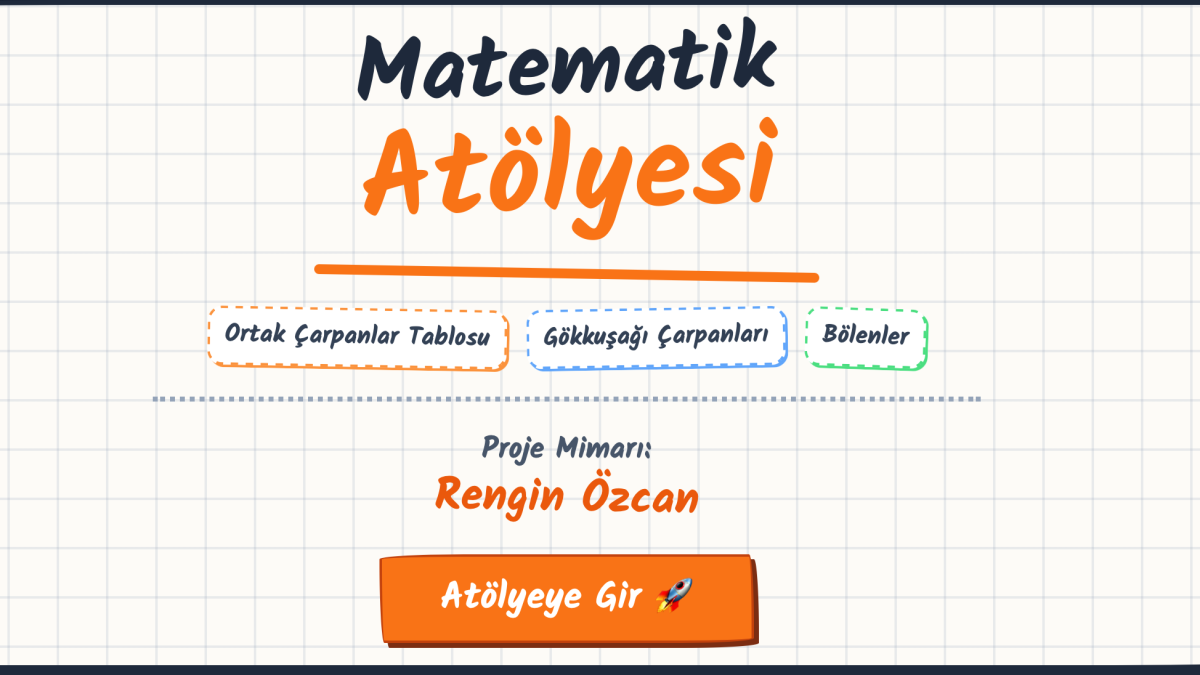 Çarpanlar Ve Katlar Atölyesi
