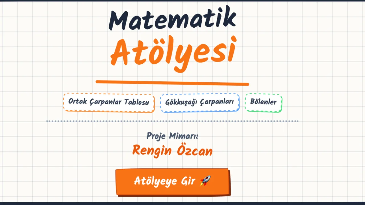 Çarpanlar Ve Katlar Atölyesi