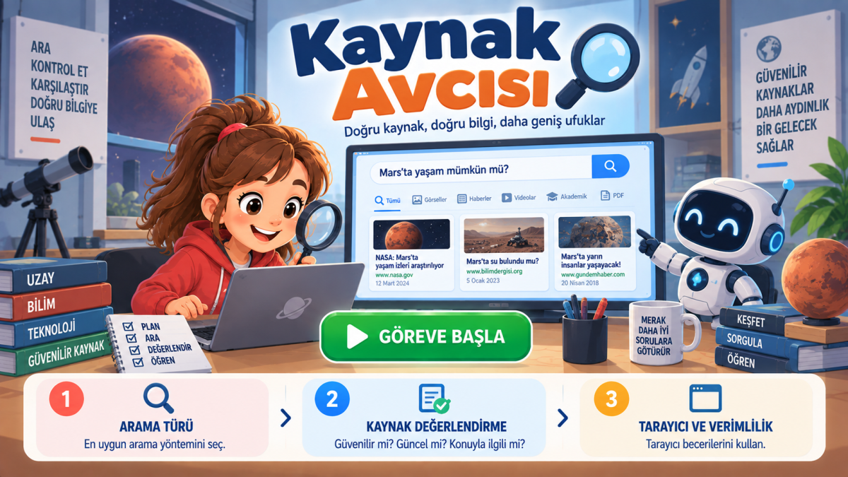 5.sınıf 16.kazanım-kaynak Avcısı