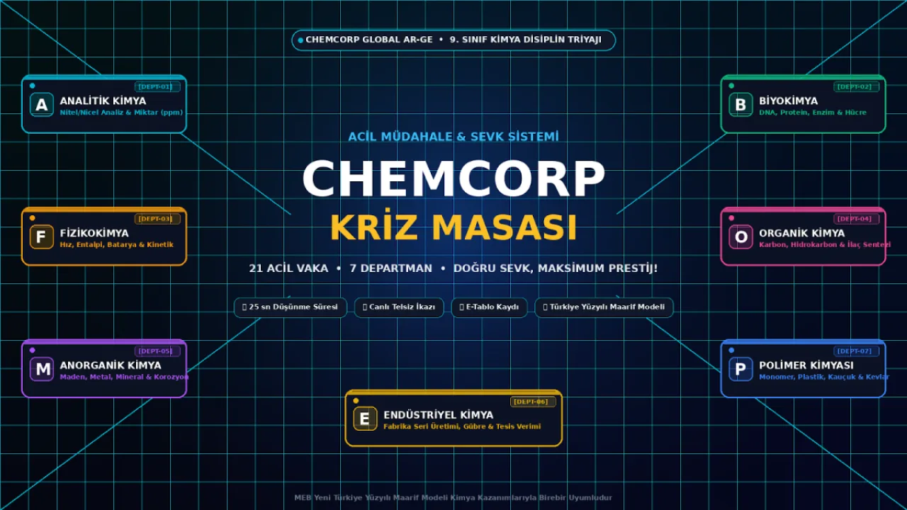 Chemcorp:kriz Masası  (21 Olay Ve Kimya Disiplinleri-akıllı Tahta Öğrenme Modu)
