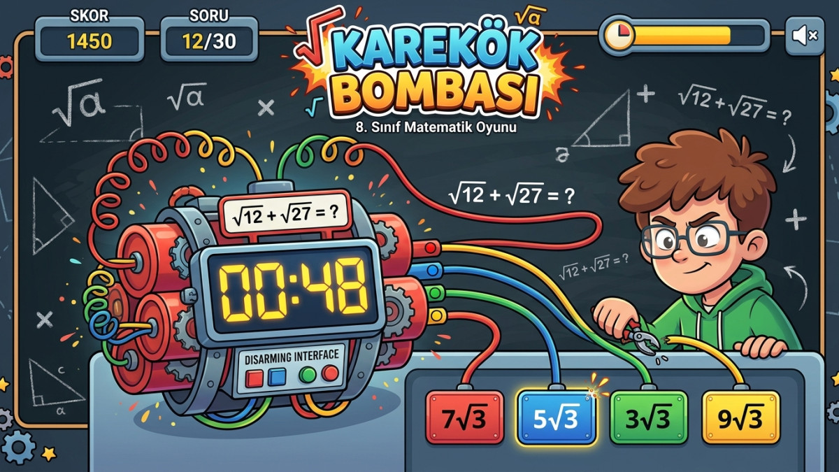 💣 Karekök Bombası: Matematiksel İmha Ve Strateji Oyunu