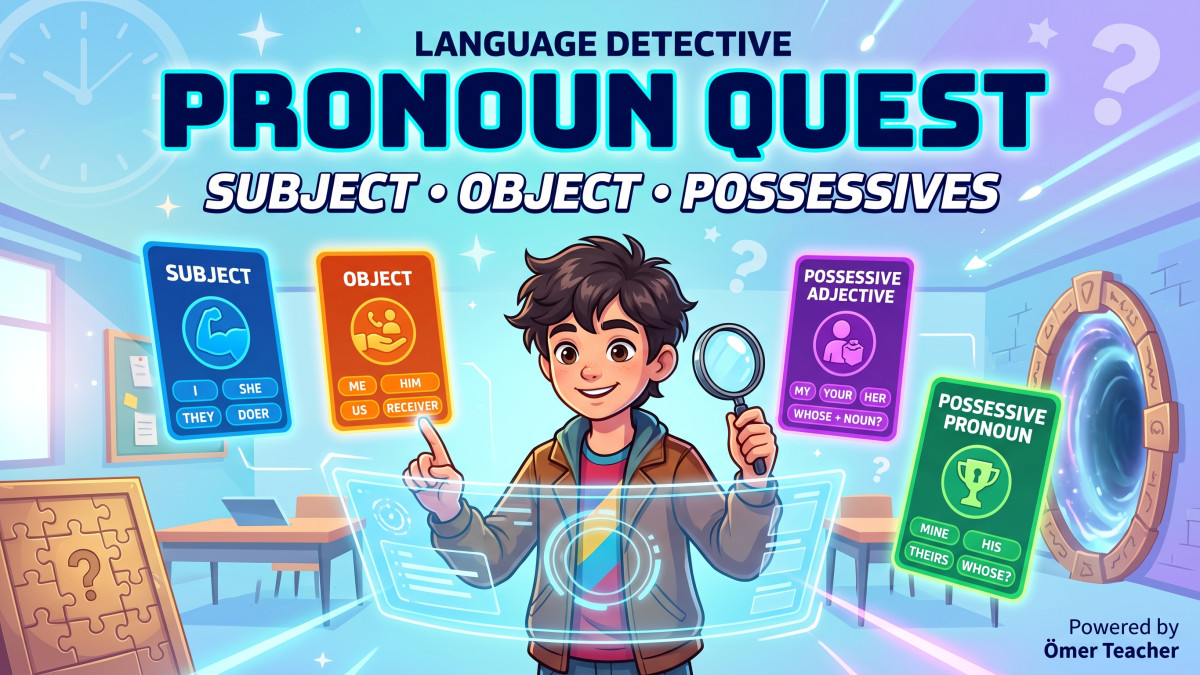 Pronoun Quest: Subject, Object & Possessives