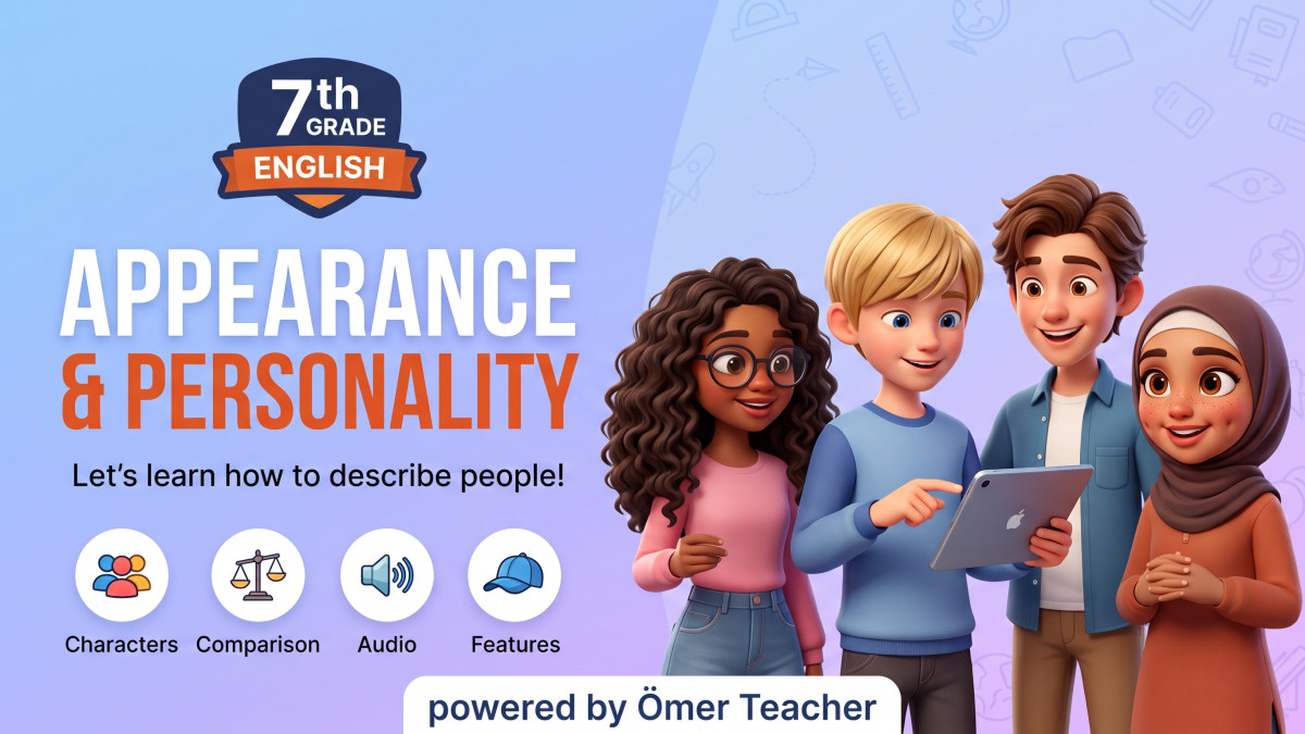 7th Grade-unit 1: Appearance And Personality - Interactive Lesson