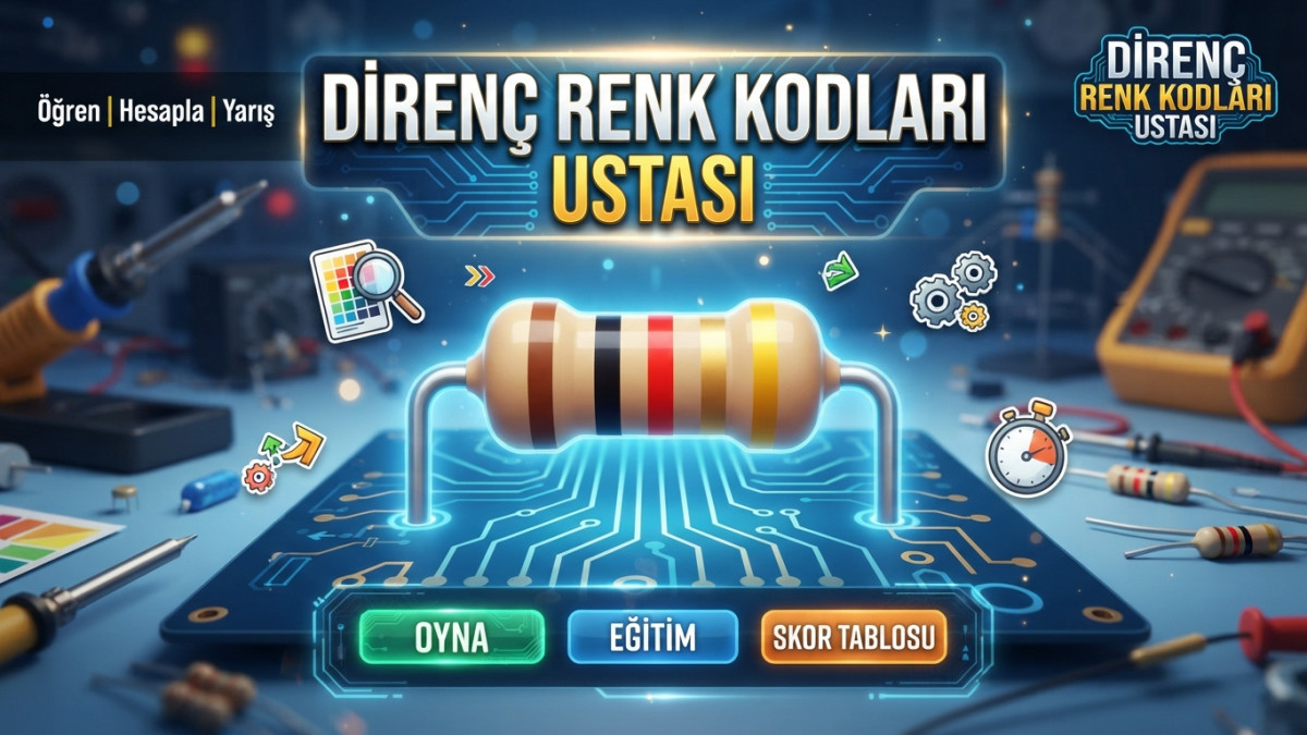 Direnç Renk Kodlarını Öğrenelim