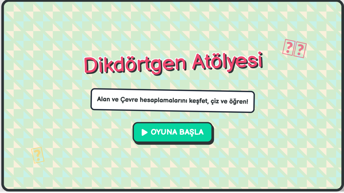Alanı Ve Çevresi Bilinen Dikdörtgen Oluşturma