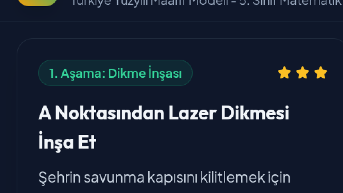 Geometri Dikme Mimari 5.sınıf
