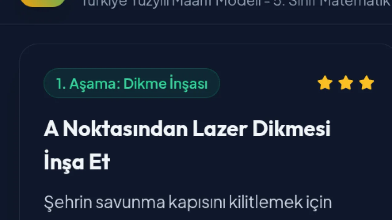 Geometri Dikme Mimari 5.sınıf