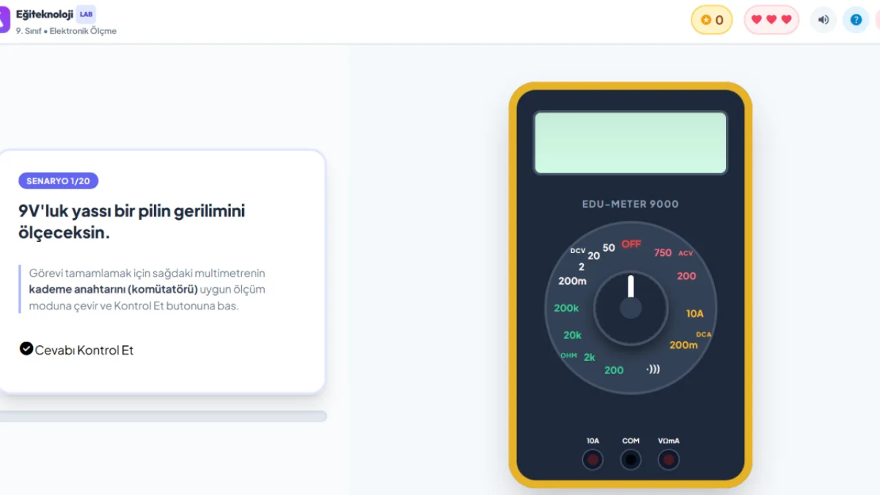 Multimetre İle Elektriksel Büyüklükleri Ölçmek