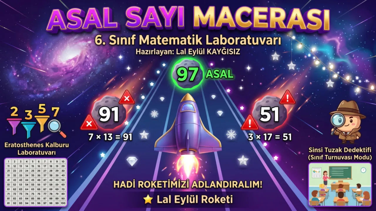 Asal Sayı Macerası - 6. Sınıf Matematik Laboratuvarı